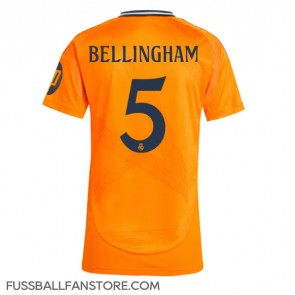 Real Madrid Jude Bellingham #5 Replik Auswärtstrikot Damen 2024-25 Kurzarm